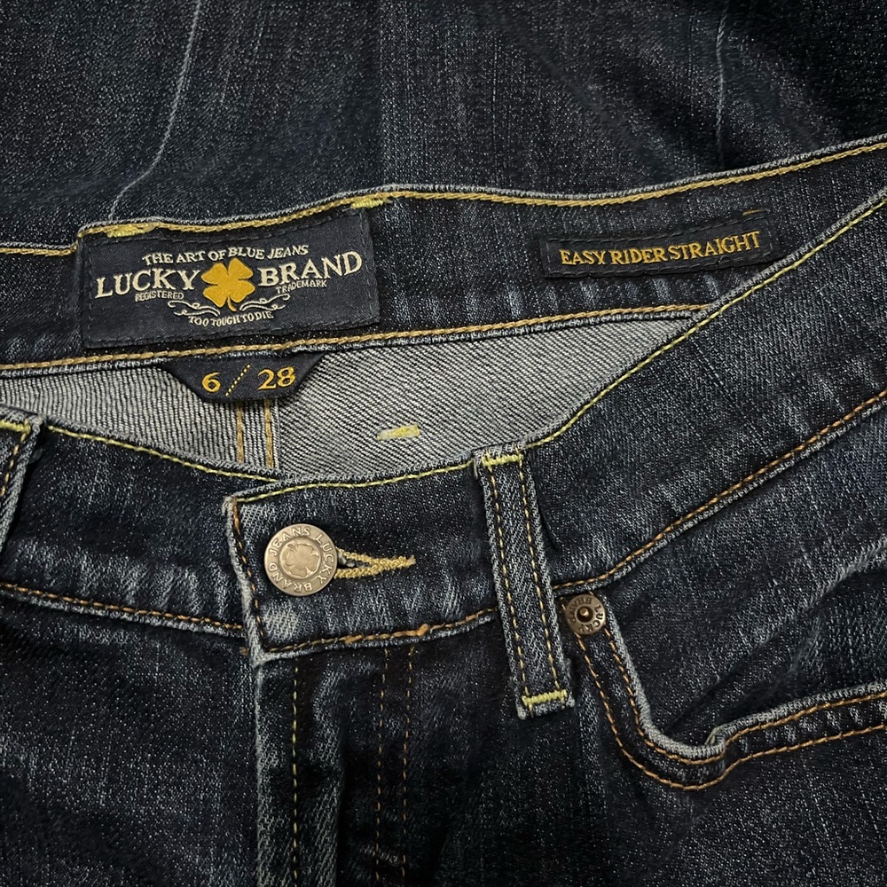 Lucky Brand Easy Rider Straight Leg jeans, size 6/28 - Picture 4 of 5